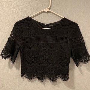 Express lace crop top